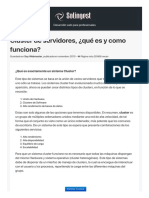 Cluster de Servidores, ¿Qué Es y Como Funciona?