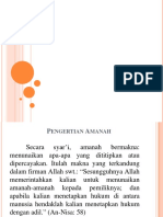 Amanah Dan Penerapannya Menurut Islam