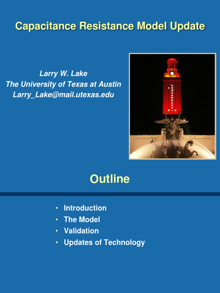 Capacitance-Resistance Model Insights | PDF | Errors And Residuals ...