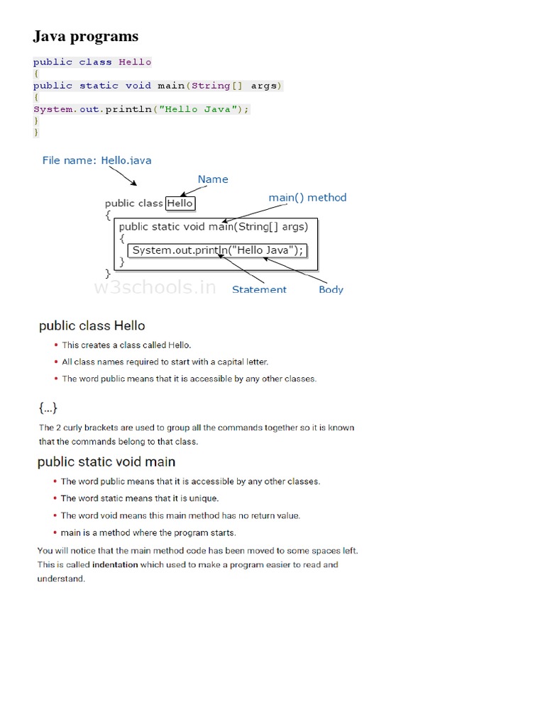 Java Programs: Main Args Println | PDF