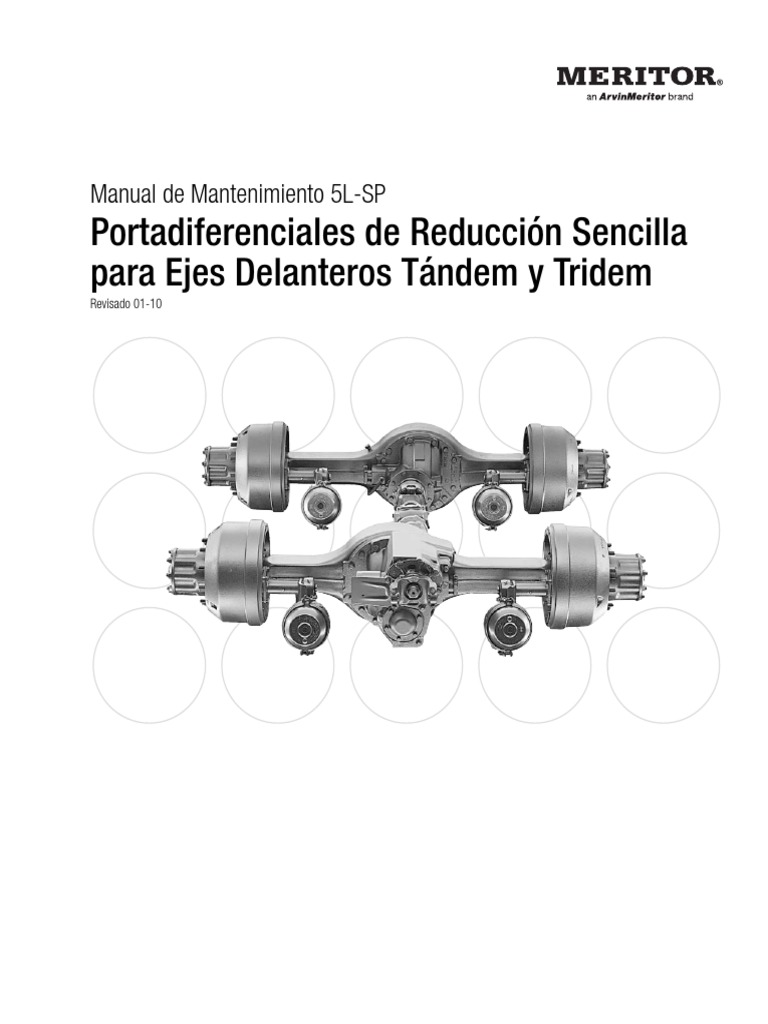 Meritor Tandem | PDF | Eje | Engranaje