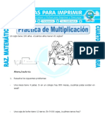 Practica de Multiplicación para Cuarto de Primaria