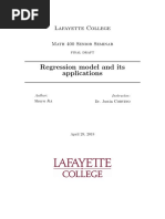 Regression Model and Its Applications