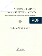 How Africa Shaped The Christian Mind by Thomas Oden