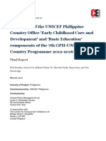 UNICEF Philippines ECCD and BE Report OPM Final 30mar2017