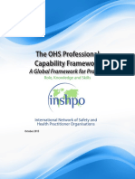 The OHS Professional Capability Framework: A Global Framework For Practice