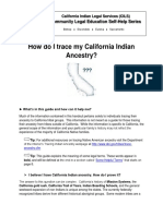 Self Help Tracing CA Indian Ancestry