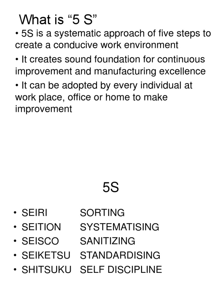 what-is-5-s-pdf