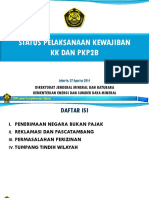 Status Pelaksanaan Kewajiban KK Dan PKP2B