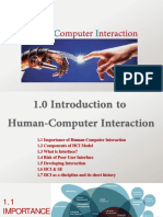1-Introduction To HCI - VLE PDF
