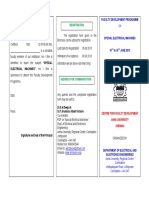 Registration Sponsorship Certificate: Centre For Faculty Development Anna University Chennai