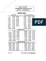 Raspored Vožnje Stup - Vogošća