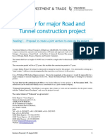 Tender JV Proposal Tunnel Project