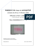 Théo Zimmermann 3 E: T e Effectué À l'IGC CNRS