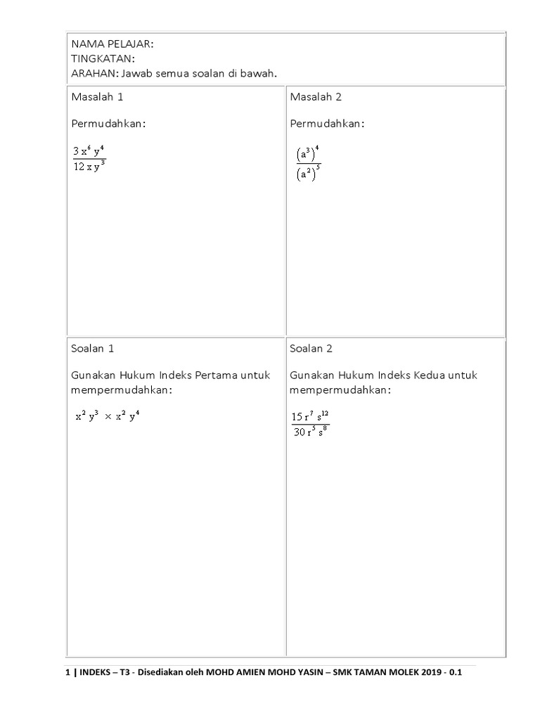 B01l01 Hukum Indeks Pdf