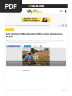 Das transformações no campo às da Sociologia Rural - Brasil Escola