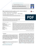 High Strength and Reactive Powder Concrete Columns Subjected To Impact - Experimental Investigation