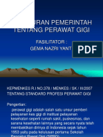 Peraturan Pemerintah Tentang Perawat Gigi