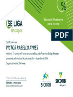 Certificado - Sicoob - Professor Se Liga Finanças (216h) - 2018