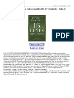 Las 15 Leyes Indispensables Del Crecimiento