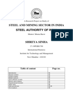 Steel India Growth Sales