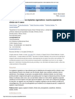 Complicaciones de Los Implantes Cigomáticos - Nuestra Experiencia Clínica Con 4 Casos