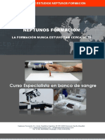 Curso Especialista en banco de sangre