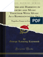 Rhythm and Harmony in Poetry and Music Together With Music As A 1000032664