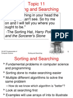 Topic 11 Sorting and Searching