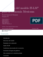Macroeconomía: Ajuste Estadístico y Matemático Del Modelo IS-LM