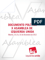 Documento Politico X Asamblea IU