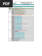 Calendário Estácio 2019