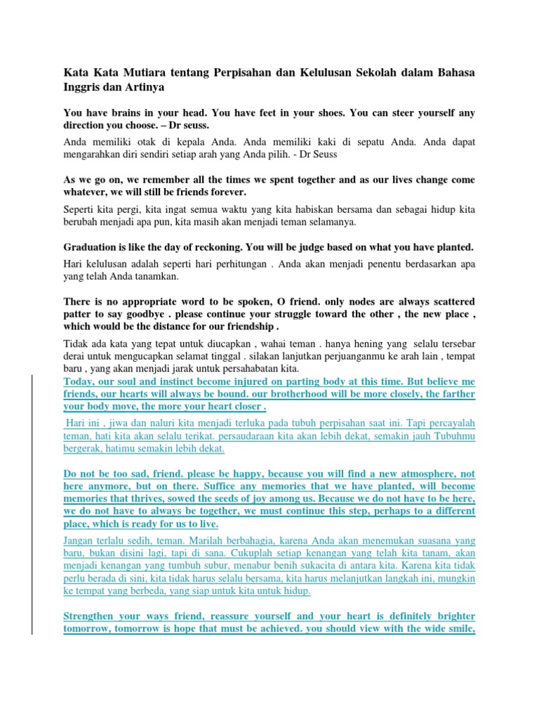Kata Kata Mutiara Tentang Perpisahan Dan Kelulusan Sekolah Kata Kata Mutiara Tentang Perpisahan Dan Kelulusan Sekolah