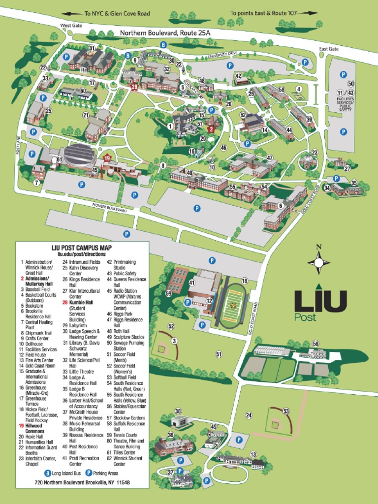 Liu Post Campus Map Liu Post Campus Map | Pdf