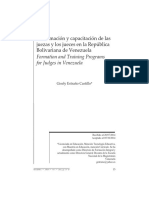 La Formación y Capacitación de Las Juezas y Los Jueces en La República Bolivariana de Venezuela - Gisely Estrano