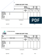 Form Receipt Fuel (Penerimaan BBM Solar)