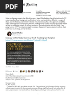 Strategy For The Global Currency Reset. Thanking Tye Hampton