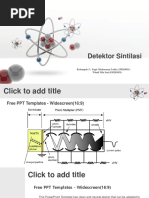 3D Atom Model PowerPoint Templates Widescreen