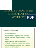 Maturity Indices and Assessment of Maturity