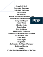 Christmas Setlist - 2017