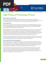 High-Pressure Processing in Dairy Quality | PDF | Milk | Food And Drink
