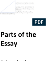 Parts of the Essay