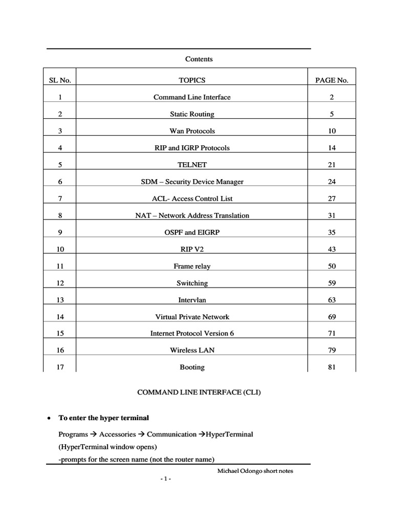 Ccna-Notes PDF | PDF | Routing | Ip Address