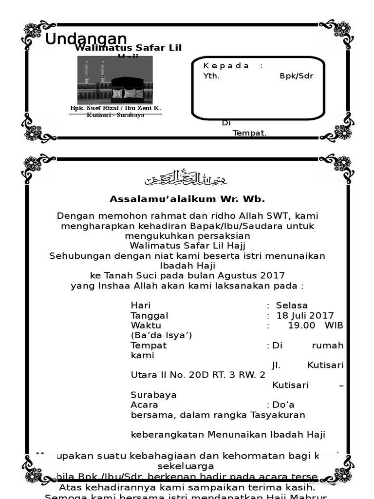 Prescottmonstercross: Download Undangan Keberangkatan Haji Doc