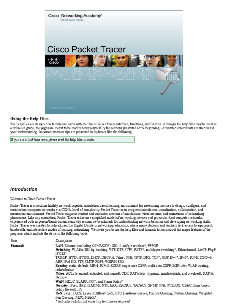 Packet Tracer Help | PDF | Ip Address | I Pv6