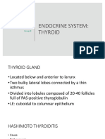 Endocrine System: Thyroid: Section B Group 8