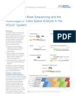 Principles of Di-Base Sequencing and The Advantages of Color Space Analysis in The Solid System