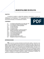 Captitulo 2 Historia Del Municipalismo en Bolivia