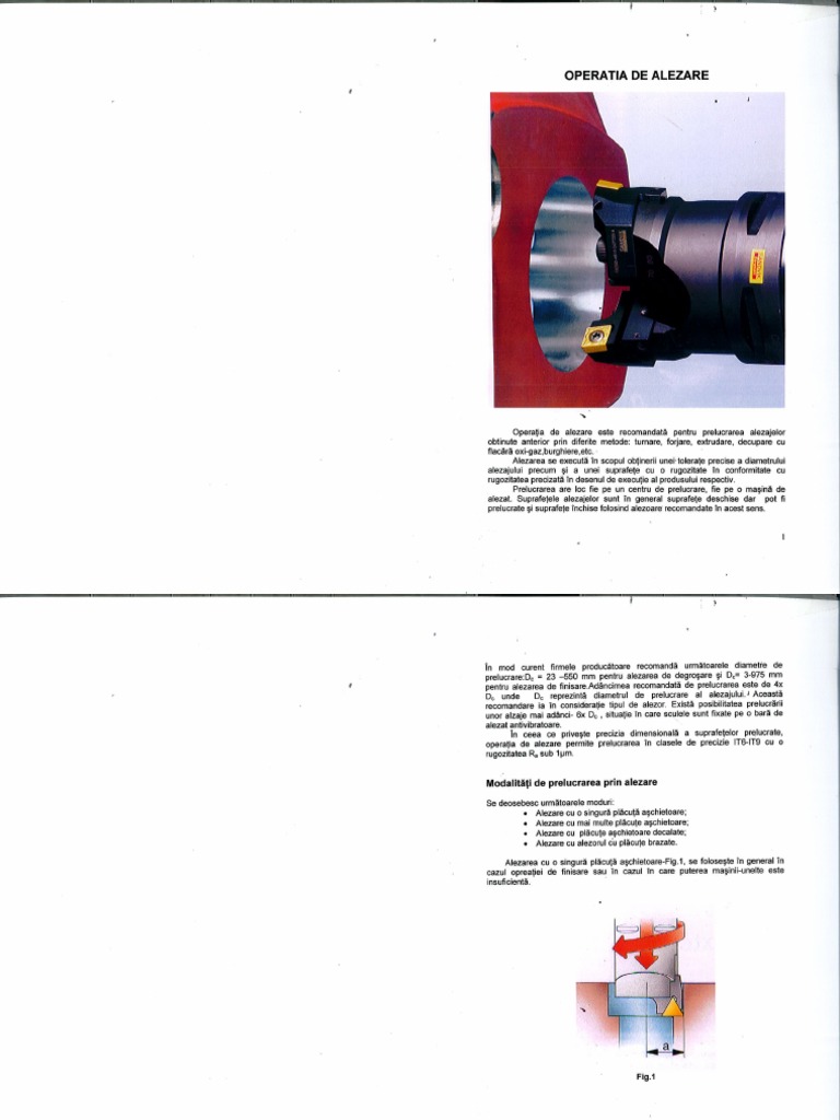 TM - Operatia de Alezare Slide PDF | PDF
