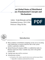 Consistent Global States of Distributed Systems: Fundamental Concepts and Mechanisms